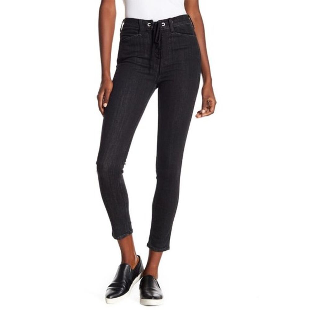 RAG & BONE Yvonne Lace Up Fly Jeans